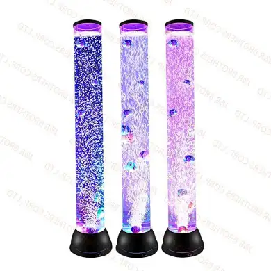 Fish Bubble Tube Light: Glowing tubes with floating bubbles create unique visual calm—ideal for cozy, magical home vibes.